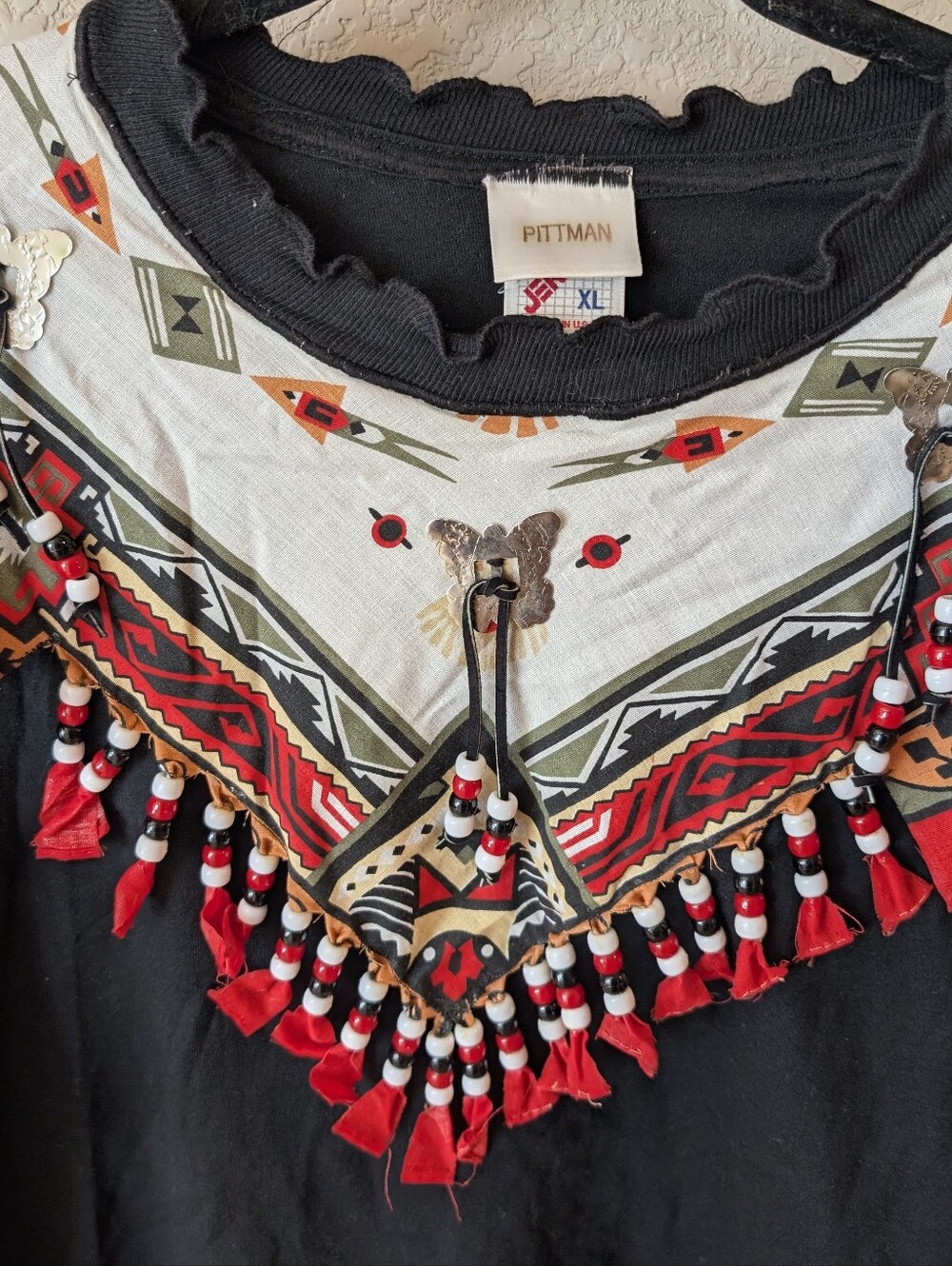Vintage Pittman - Jerzees Boho/Western/Native American T-Shirt - Picture 2 of 3